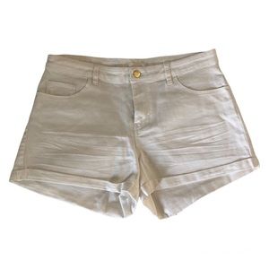 BOGO H&M white denim shorts